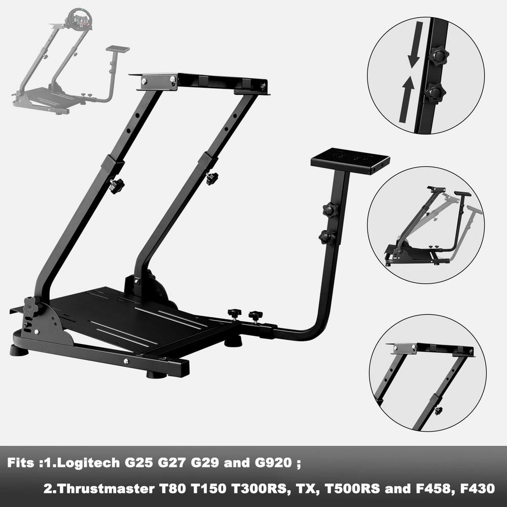 Buy Racing Simulator Steering Wheel Stand Adjustable Carbon Steel