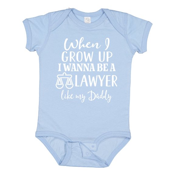 Inktastic Future Lawyer Like Daddy Boys or Girls Baby Bodysuit