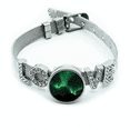 thumbnail image 1 of Luz verde del cielo nocturno Pulsera pulsera pulsera de cristal amor pulsera ajustable, 1 of 2