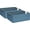 Blue, variant on Storage Bin for Shelves Foldable Storage Organizing Basket with Lid&Handles Rectangle Closet Baskets,Gray Storage Bins, Storage Boxes for Home Office Car Dormroom