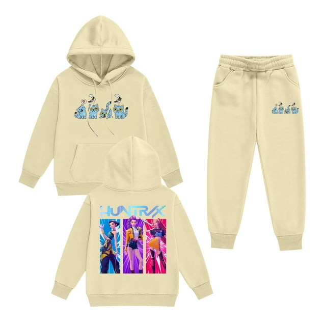Kid Girl Pop Singer Hoodie Set,Casual Fashion Christmas Print Long Sleeve Pullover Casual Sweatshirt Pullover Crew Neck Oversized Sweatshirt, 100