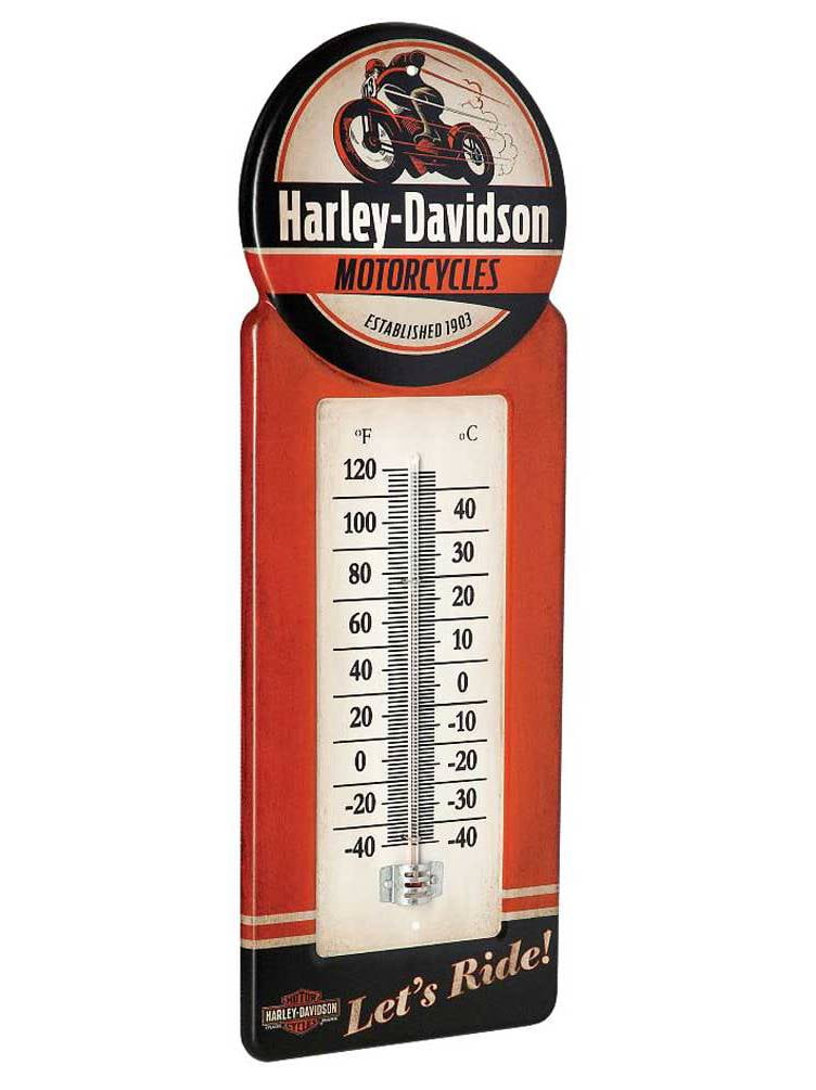 HARLEY DAVIDSON Garage Thermometer Metall Thermometer Blechschild Blech Biker 