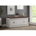 thumbnail image 1 of ACME Aislins Bench with Storage in Fabric & White Washed, 1 of 3
