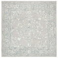 thumbnail image 5 of SAFAVIEH Micro-Loop Britton Floral Bordered Wool Area Rug, Light Grey/Ivory, 5' x 8', 5 of 5