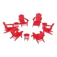 thumbnail image 2 of WestinTrends Dylan 12 Piece Outdoor Adirondack Chair With Ottoman And Side Table, Red, 2 of 16