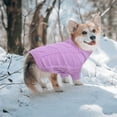 thumbnail image 3 of ZDM Small Dog Pullover Sweater, Cold Weather Cable Knitwear, Classic Turtleneck Thick Warm Clothes for Chihuahua, Bulldog, Dachshund, Pug (Peacock Blue, Small), 3 of 8