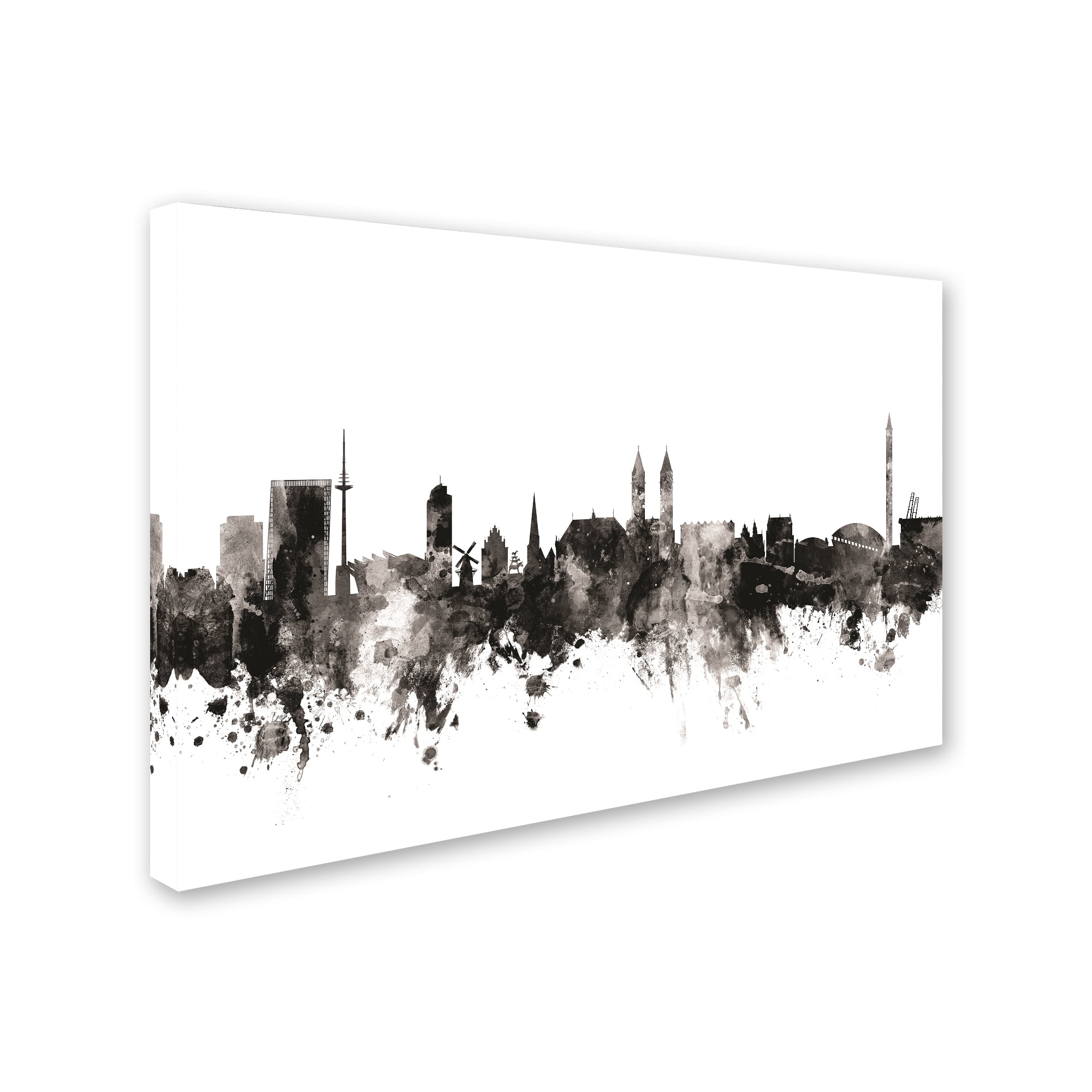 Trademark Fine Art 'Bremen Germany Skyline I' Canvas Art by Michael Tompsett