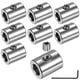 thumbnail image 1 of Uxcell 8-Pack Abrazadera de Cable de Cuerda de Alambre, Agujero de 9 mm, Clip de Bloqueo de Un Solo Agujero de Acero Inoxidable 304 con Tornillos Hexagonales y Llave, 1 of 7