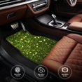 thumbnail image 6 of Vsdgher Green Glitter Sparkle Car Foot Mat Set of 4 Pieces Universal Floor Liner Car Accessories Fits Most Cars, Trucks, Vans, sedans, SUV, 6 of 7