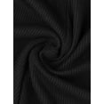 thumbnail image 5 of INSPIRE CHIC Womens Shorts Scalloped Hem Elastic Waist Adjustable Drawstring Ruffle Soft Cozy Sleepwear XL Black, 5 of 6