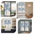 thumbnail image 7 of Blue Palm Tree Window Privacy Film, Coastal Summer Vintage Static Cling UV Sun Blocking Heat Control Window Tint Day and Night, Non-Adhesive Reusable One Way Windows Privacy Cover 17.7''x78.7'', 7 of 7