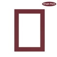 thumbnail image 2 of Maroon Acid Free 11x14 Picture Frame Mats with White Core Bevel Cut for 8x10 Pictures - Fits 11x14, 2 of 4