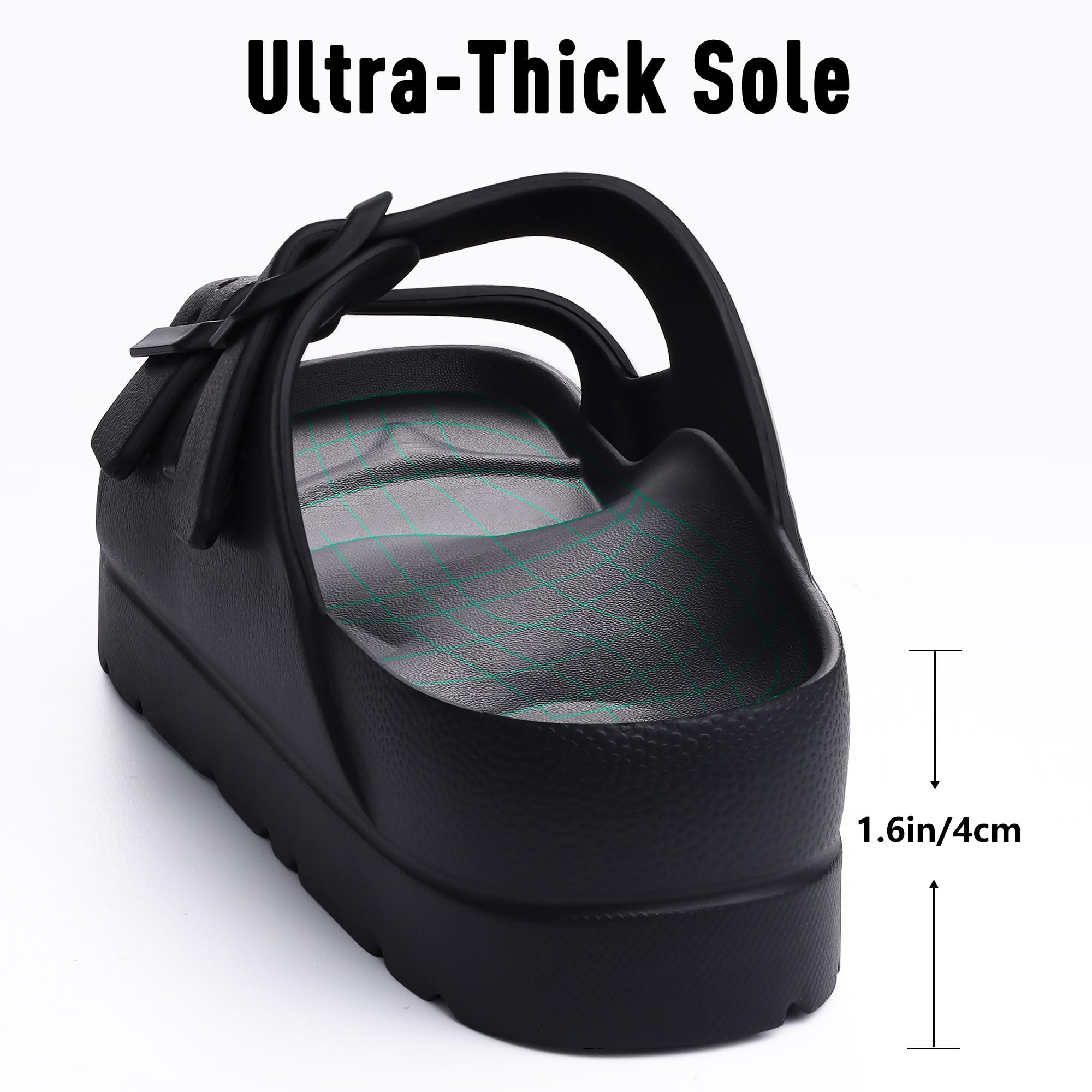 Litfun Women's Platform Slide Sandals with Arch Support photo 7
