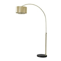NOVA OF CALIFORNIA Marilyn 1 Light Arc Floor Lamp - Weathered Brass