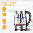 thumbnail image 3 of Acekid Electric Kettle, 1.8L 1500W Stainless Steel 12 Tem Control Glass Kettle, 3 of 6