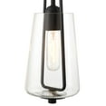 thumbnail image 5 of Possini Euro Design Wexford Black Island Linear Pendant Chandelier 36 1/2" Wide Modern Clear Glass 6-Light Fixture for Dining Room, 5 of 10