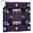 thumbnail image 1 of Cortina de ducha impermeable de secado rápido para baño NY_Giants, cortina de ducha con ganchos, decoración de fútbol americano, juego de cortinas de ducha para baño, plancha de 72 x 72 pulgadas, 1 of 8
