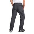 thumbnail image 3 of Hiauspor Mens Cargo Hiking Pants Convertible Zip Off Elastic Waist with Pockets Grey M, 3 of 6