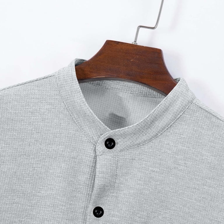 green emerald velvet dress Collarless Shirt - White | Men's Classic Shirts