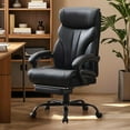 thumbnail image 4 of TROPOW Computer Gaming Chair with Foot Rest, Ergonomic High Back Heavy Duty Task Desk Office Chairs with Wheels, Flip-Up Arms, Adjustable Height, PU Leather, 500LBS Capacity, 4 of 9
