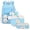 Sky Blue#0723I&02, variant on AHMOMEI 3 Piece Bow Backpack Set, Fashion Casual Rucksack with Lunch Bag & Pencil Case, Large Capacity Lightweight Daily Daypack White
