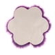 thumbnail image 4 of Alfombras blancas suaves con forma de flor para dormitorio, sala de estar, alfombra peluda para Púrpura, 4 of 4