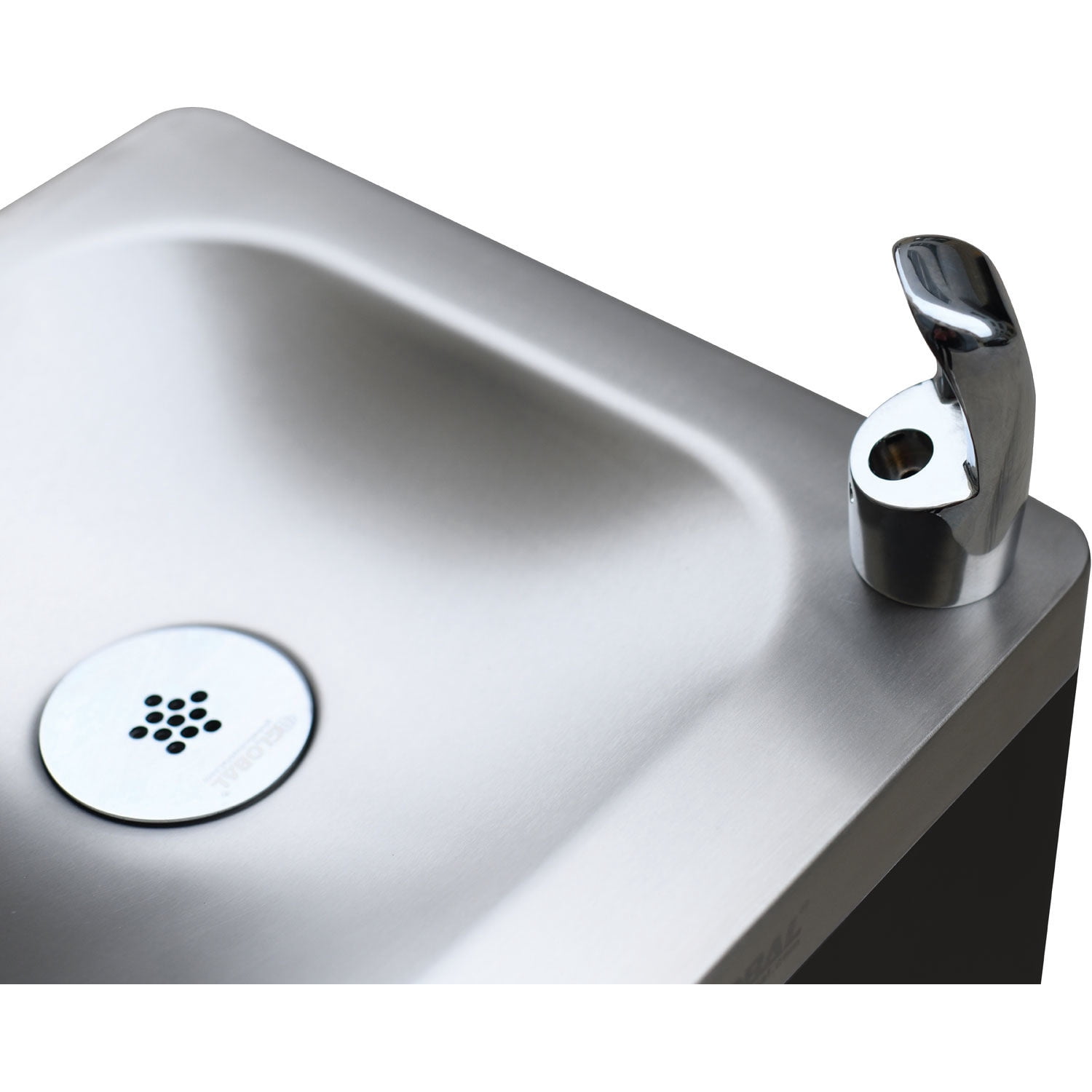 Outdoor Bottle Filling Station & Drinking Fountain, Black Powder Coat