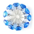 thumbnail image 2 of Uxcell 30mm Diamond Crystal Glass Drawer Knobs for Kitchen Cabinet Cupboard,1/6/8/10/20Pcs,High-gloss, 2 of 7