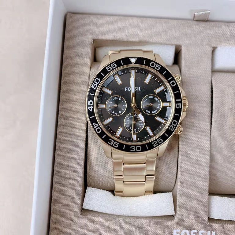 Fossil BQ2643SET His and Her Multifunction Gold-Tone Stainless 