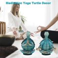 thumbnail image 4 of Sea Turtle Yoga Figurines Decorations, 2PCS Meditation Yoga Turtle Decor, Garden Meditating Yoga Turtle Figurine, 4 of 5