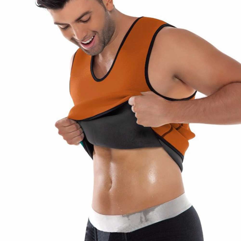 Details about   Men's Waist Trainer Vest Sauna Sweat Body Shaper Tank Top Slimming Trimmer Shirt 