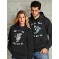 thumbnail image 5 of Jaws The Two Of Us Valentine's Day Set for Him & Her Matching Couples Hoodies Men Blue X-Large / Women Blue X-Large, 5 of 6