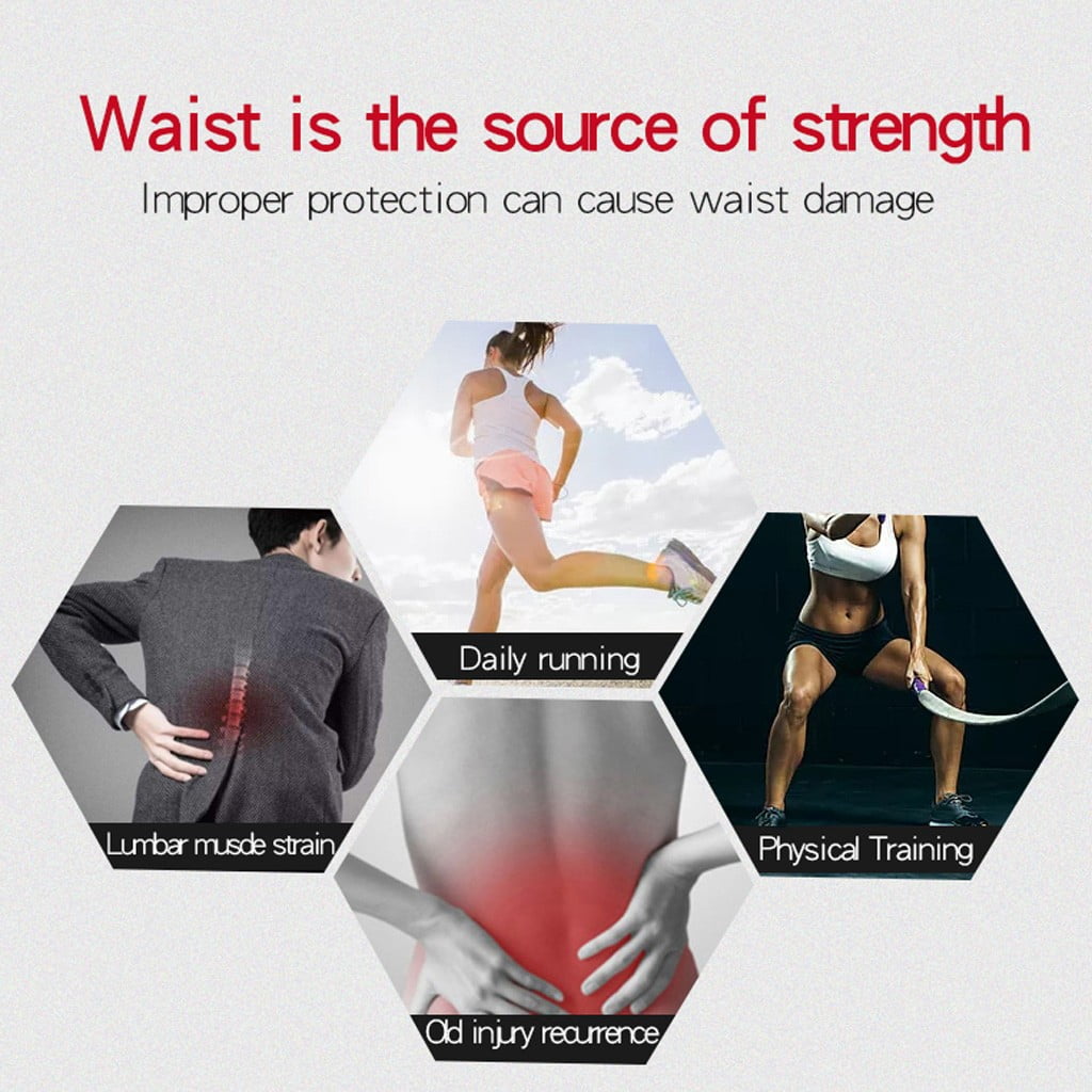TOUMENY Waist Support Belt with Spine Support, XL Breathable Back Support Belt for Posture Correction, 8 Pressure Strip Steel Spine Back Brace for Lower Back Pain Relief, Mesh Waist Cincher for Men