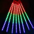 thumbnail image 6 of Outdoor Meteor Shower Lights, 10cm 10 Tube 200 LEDs Meteor Light, Christmas Snow Falling Rain Lights for Xmas Tree Holiday Wedding Outdoor Party Patio Decoration (Multicolor), 6 of 6