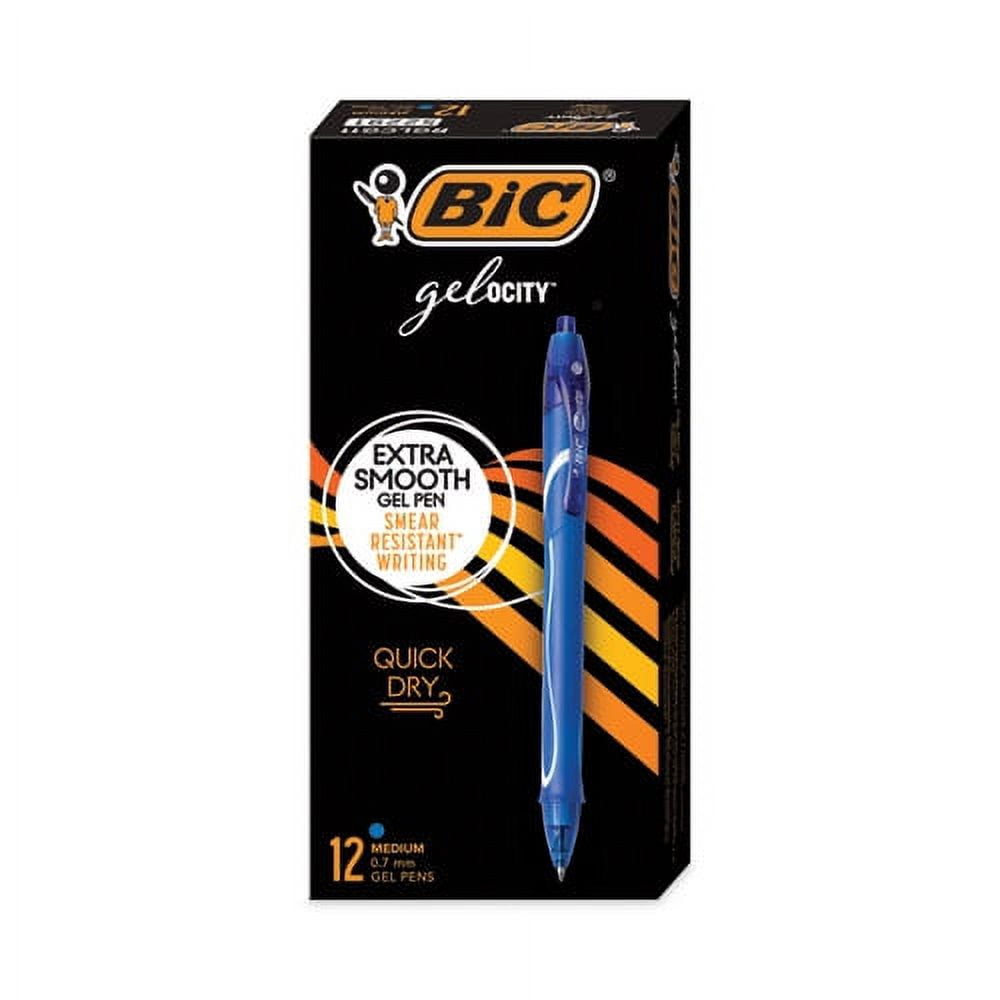 "Gel-Ocity Quick Dry Gel Pen, Retractable, Medium 0.7 Mm, Blue Ink, Blue Barrel, Dozen | Bundle of 10 Dozen"