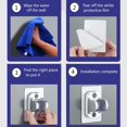 thumbnail image 5 of Juego de 2 soportes de ducha de pared (plateado), 5 of 5