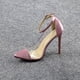 thumbnail image 1 of Zapatos de mujer, tacones elegantes de verano, tacones súper altos, sandalias transparentes con correa en el tobillo a juego de colores puntiagudos Wmkox8yii  hfjk2733, 1 of 3