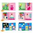 thumbnail image 3 of Juguetes Para Niños, Tela No Tejida, Educación Temprana, Libro Hecho A Mano, Herramienta De Enseñanza, Regalo Dulce, Accesorio De Práctica Lógica, Libros Educativos Diy N. ° 2 Speravity FN008296-01, 3 of 5