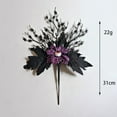 thumbnail image 7 of Xuniizn Halloween Flowers - 18" Artificial Flowers Stems Gothic Black Artificial Flowers for Halloween Indoor Tables Centerpiece Party Decor, Halloween Decorations, 7 of 7