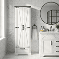 thumbnail image 4 of Farmhouse Pantry Cabinet, 70.9" Tall Kitchen Pantry Storage Cabinet with Barn Door,Drawer & Adjustable Shelves, 4 of 10