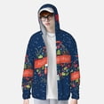 thumbnail image 2 of Kdxio Merry Christmas 1 Print Women Men Sun Protection UPF 50+ Jackets Zip Up Long Sleeve Hoodie Hiking Lightweight with Pockets, 2 of 7