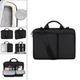 thumbnail image 6 of Laptop Bag Shoulder Messenger Case for 15.6 Inches, Business Briefcase, Expandable Capacity - Black, 400x300x30mm, 6 of 8