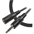 thumbnail image 4 of iMBAPrice 6ft Nickel Plated 3.5mm Stereo Audio Extension Cable, Female Jack - Smart Devices, Black, 4 of 4