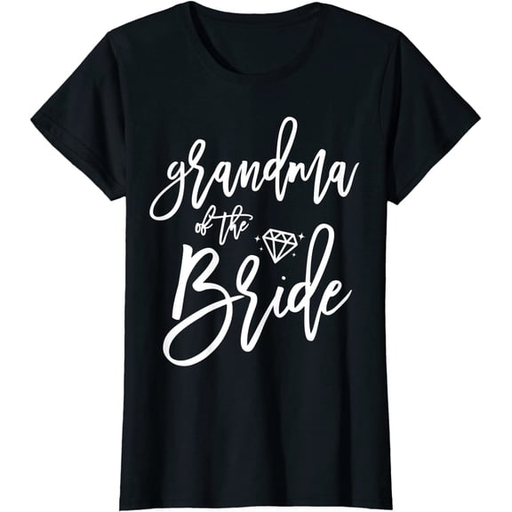 Women Bridal Party Shirt Grandma Of The Bride Cute Short Sleeve T-Shirt