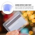 thumbnail image 3 of PTOOTP 30 Pcs Pochettes Transparentes Bleues pour Cartes en PVC Réutilisables Anti-Taches pour Protection de Cartes, 3 of 8
