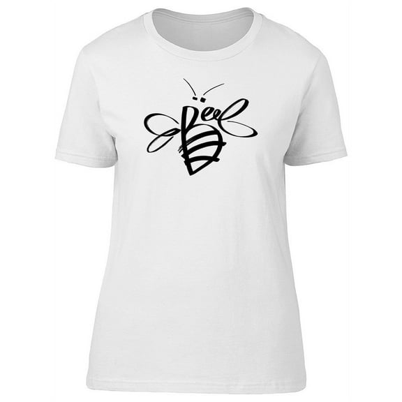 Cute Bee Abstract Sketch Tee Women's -Image by Shutterstock