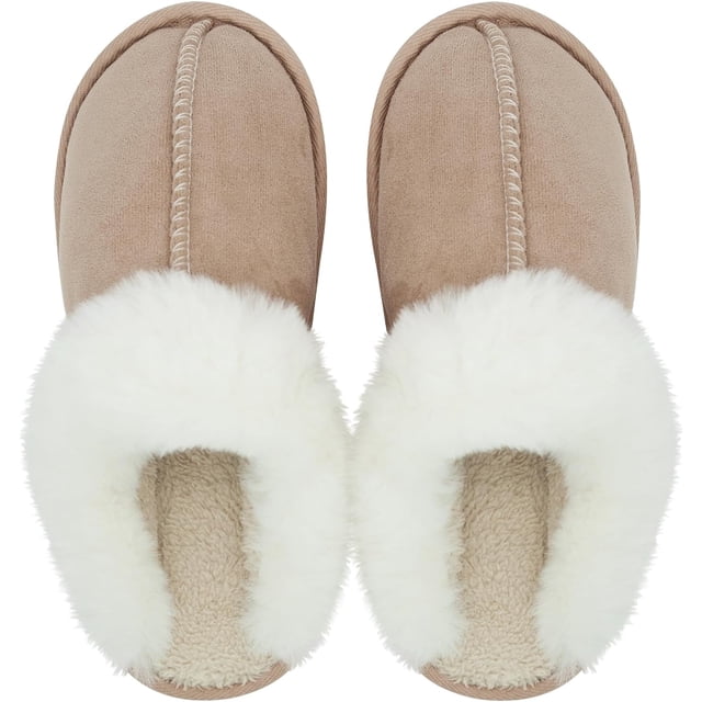 ORUYROP Womens Slippers Warm Soft House Slippers for Women Non-Slip Indoor Outdoor