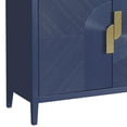 thumbnail image 5 of Heritage 2 Door Wood Bar Cabinet w/ Channeled Doors in Dark Blue by Scott Living, 5 of 8