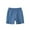 Blue, variant on AJTQTH Kids Shorts Summer Casual Elastic Waist Solid Color Straight Cotton Knee Length Pants Girls Boys Unisex Breathable Trunks for Sport Beach Blue 1 Years