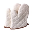 thumbnail image 2 of Heat Resistant Kitchen Gloves High Temperature Protection Heavy Duty Professional Grade Silicone Non-Slip Grip Oven Mitts for Baking and Grilling, 2 of 3